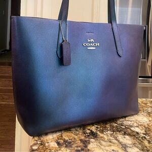 Coach Mermaid Oil Slick Metallic Tote #F87872